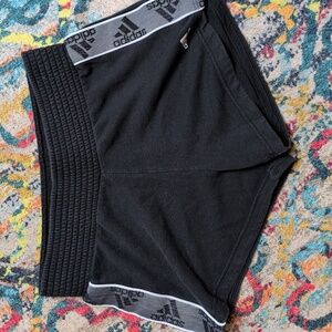 Adidas Black Sweat Shorts Size Medium